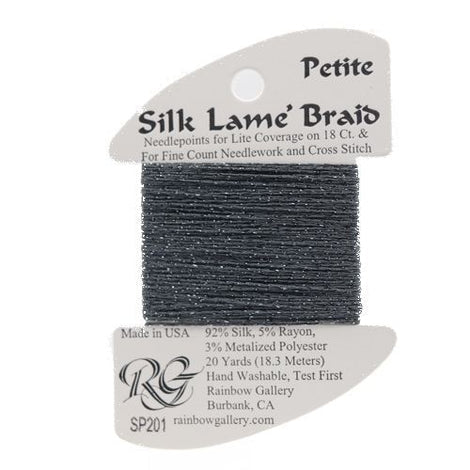 RBGL - Silk Lame Braid - 13 Count - LB-0201 - Gunmetal