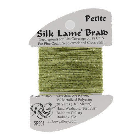 RBGL - Silk Lame Braid - 13 Count - LB-0204 - Green Olive