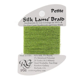 RBGL - Silk Lame Braid - 13 Count - LB-0245 - Green Banana
