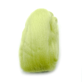 CLV - Natural Wool Roving - Lime Green