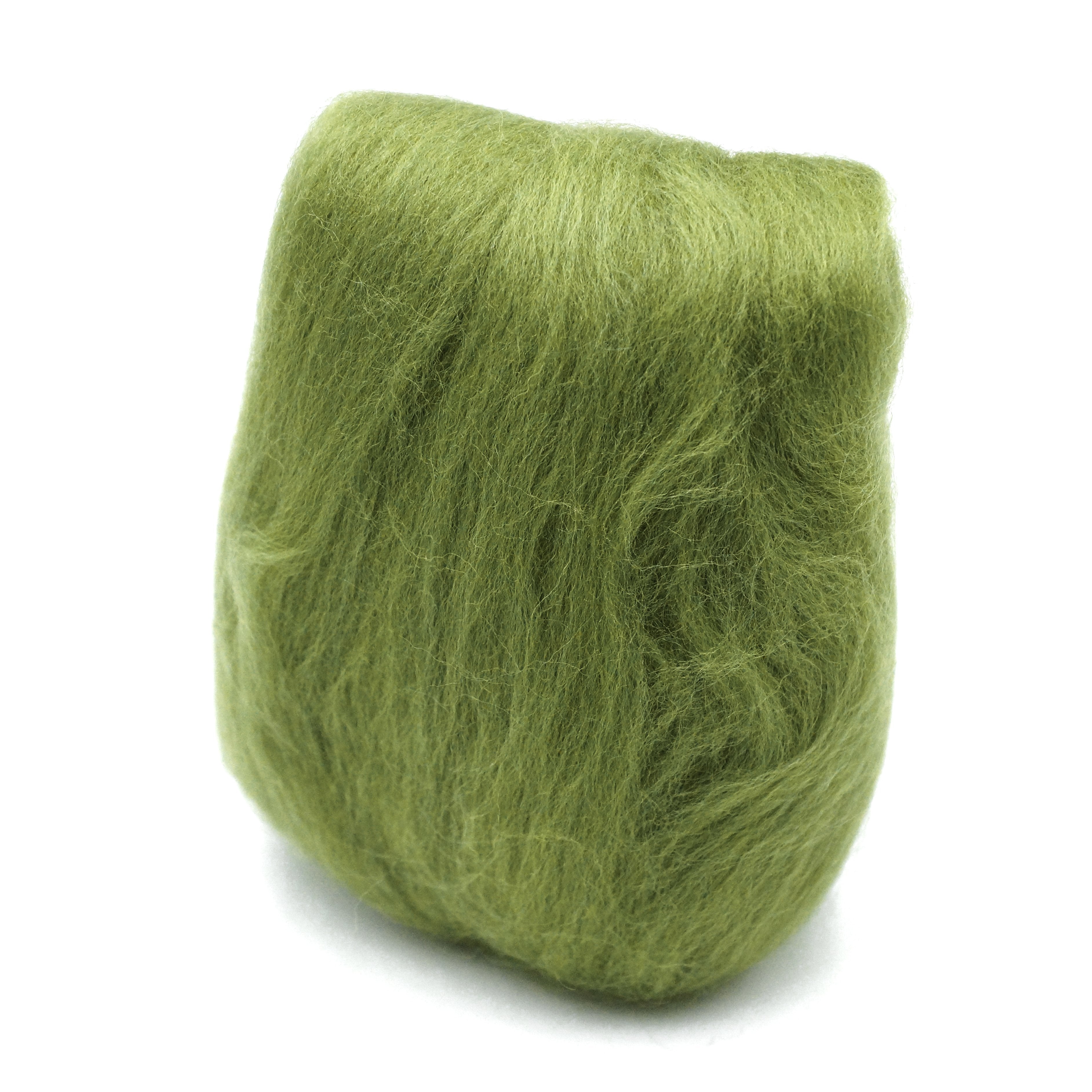 CLV - Natural Wool Roving (Moss Green)