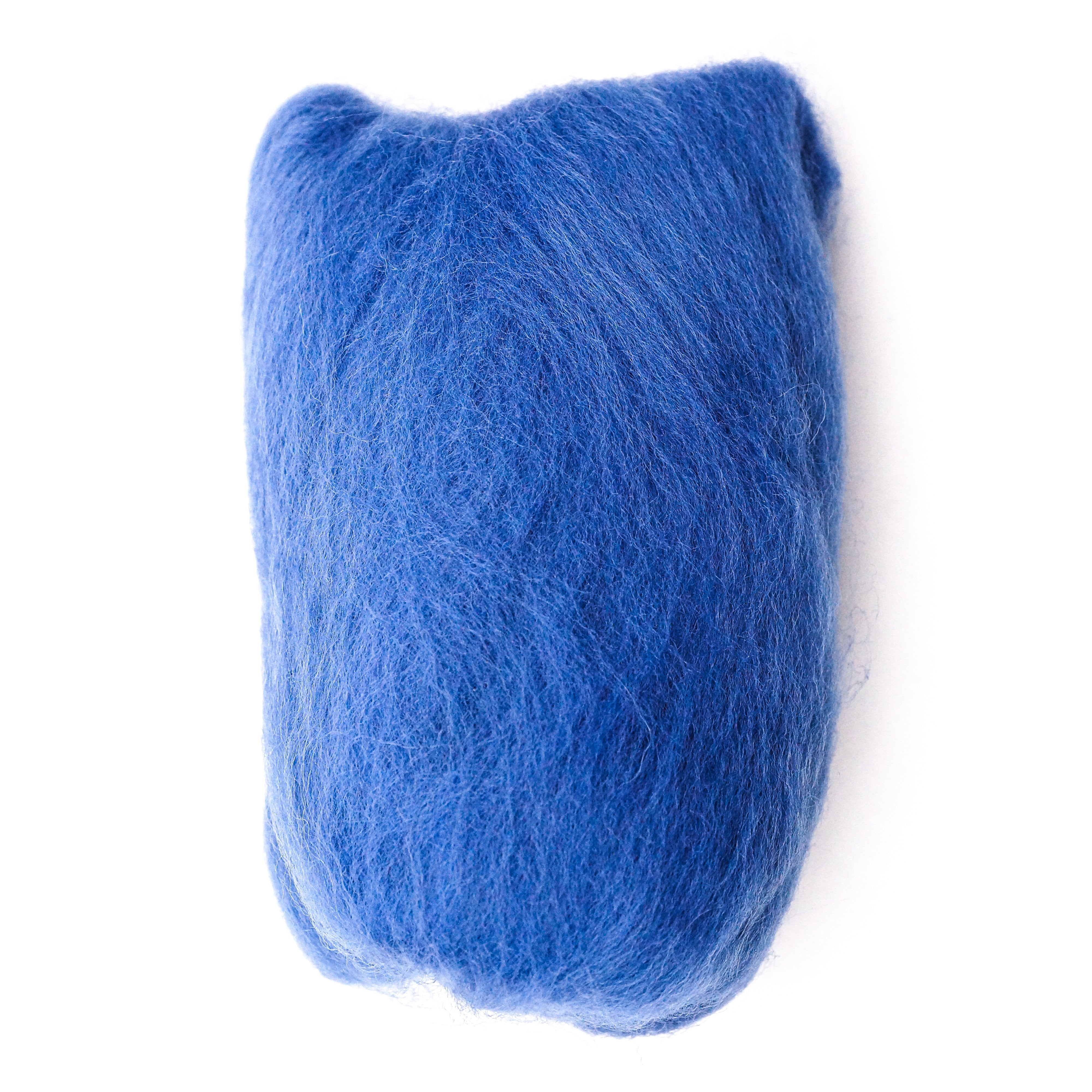 CLV - Natural Wool Roving (Blue)