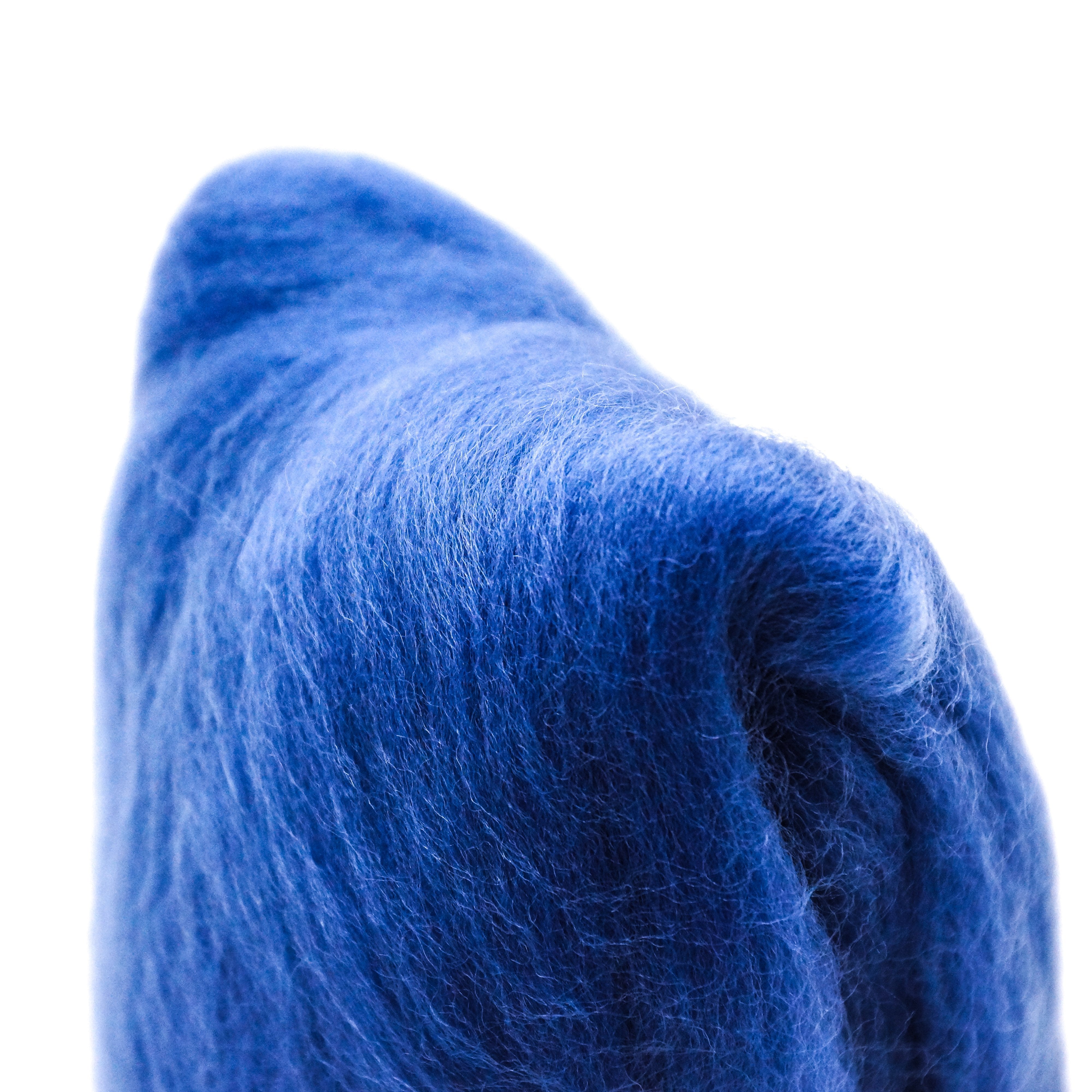 CLV - Natural Wool Roving (Blue)