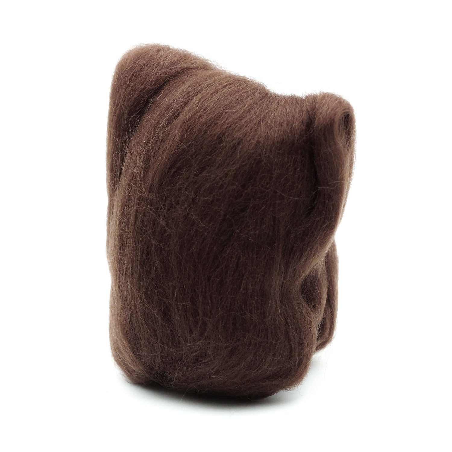 CLV - Natural Wool Roving (Brown)