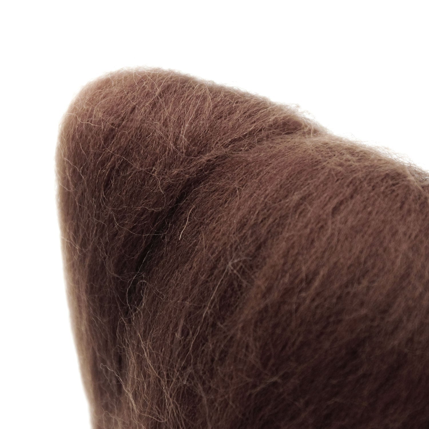 CLV - Natural Wool Roving (Brown)