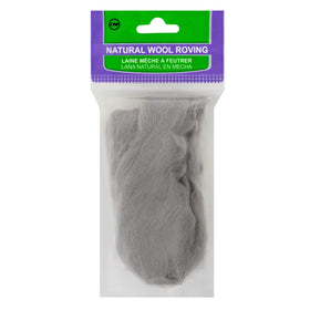 CLV - Natural Wool Roving - Ash
