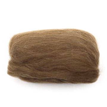 CLV - Natural Wool Roving - Brown