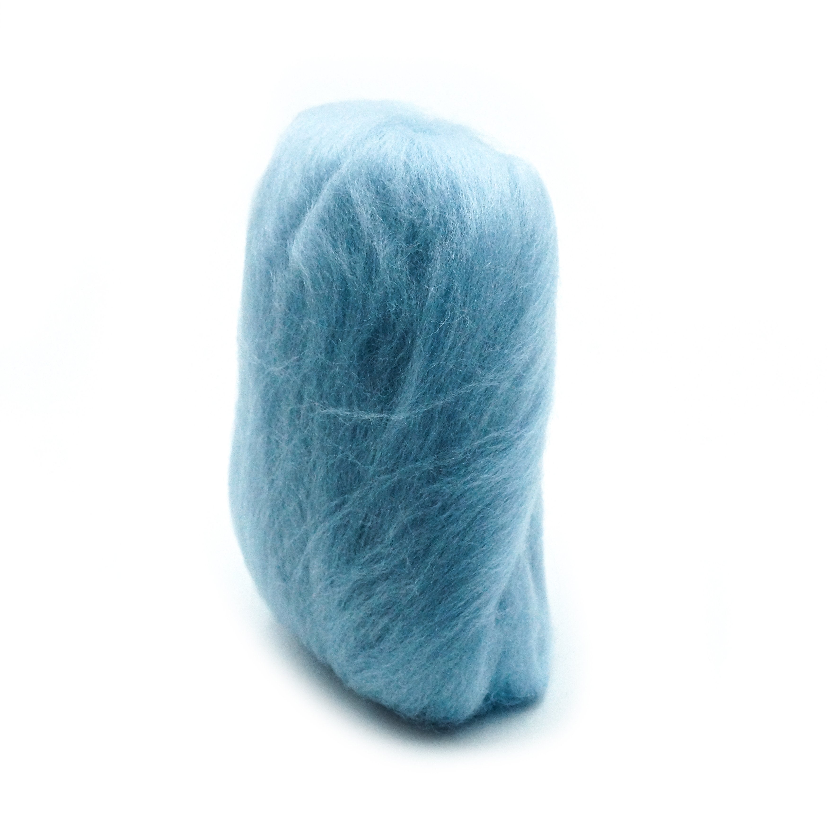 CLV - Natural Wool Roving (Light Blue)