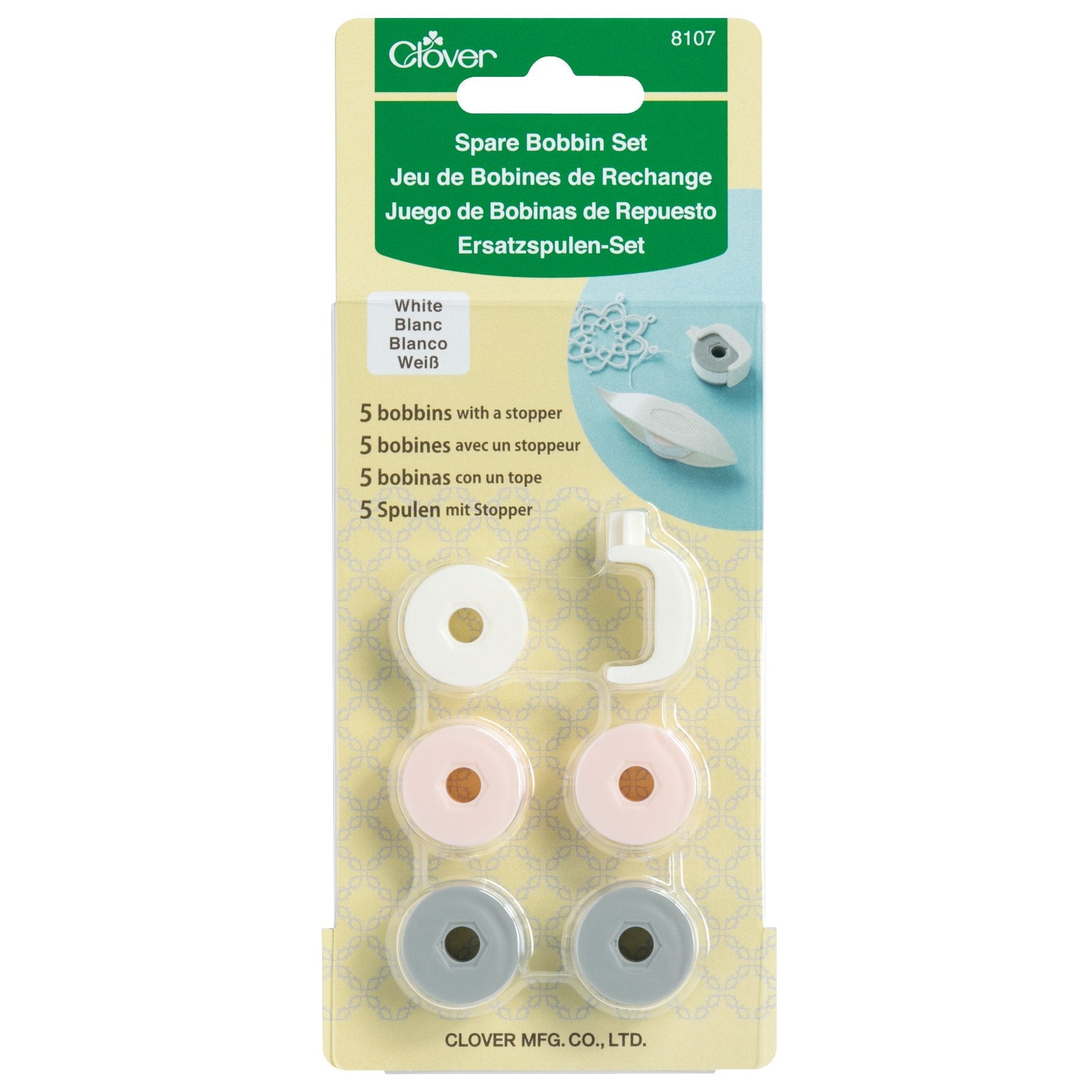 CLV - Spare Bobbin Set (White)