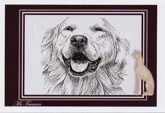 RRD - Pen and Ink Cross-Stitch Collection - Puppy Love - Mr. Truman