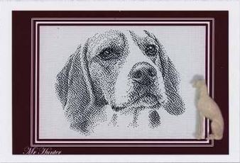 RRD - Pen and Ink Cross-Stitch Collection - Puppy Love - Mr. Hunter