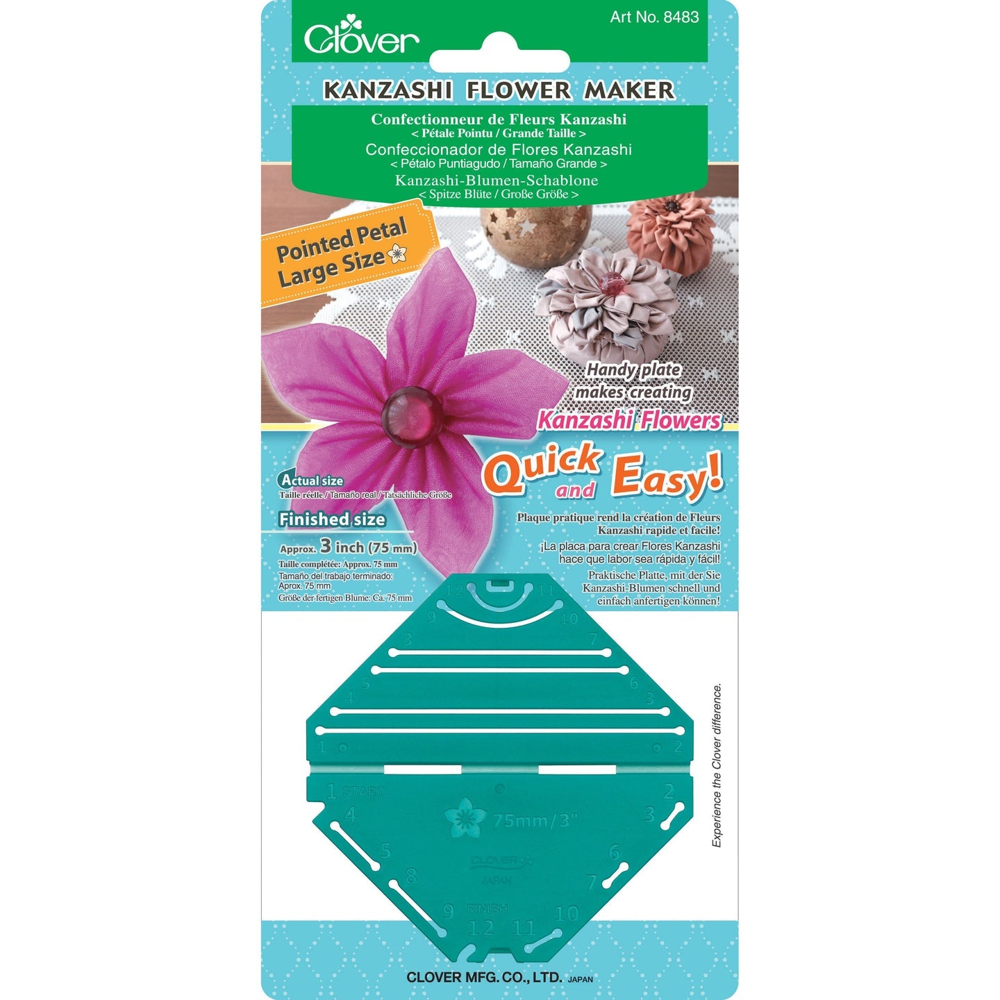XXX-CLV - Kanzashi Flower Maker - Pointed Large