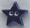 MHB - Ceramic Buttons - 86244 - Very Small Blue Star