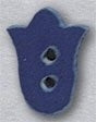 MHB - Ceramic Buttons - 86333MB - Medium Blue Spring Tulip