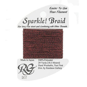 RBGL - Sparkle Braid - SK-0017 - Dark Red