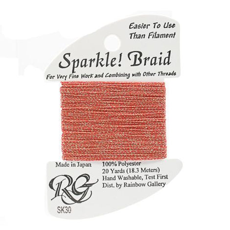 RBGL - Sparkle Braid - SK-0030 - Shimmer Poppy