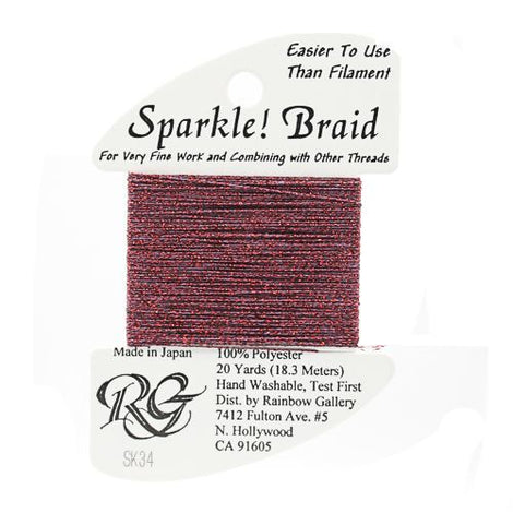 RBGL - Sparkle Braid - SK-0034 - Red Violet