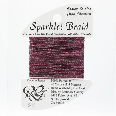 RBGL - Sparkle Braid - SK-0036 - Dark Fuchsia