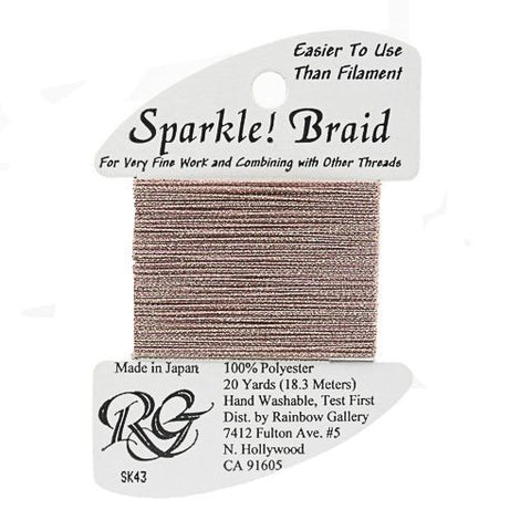 RBGL - Sparkle Braid - SK-0043 - Golden Pink