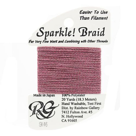RBGL - Sparkle Braid - SK-0046 - Raspberry