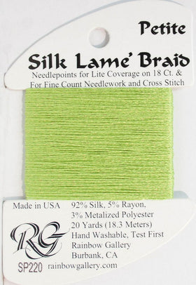 RBGL - Silk Lame Braid - Petite - SP-0220 - Lemon Grass