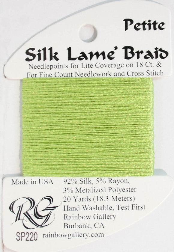 RBGL - Silk Lame Braid - Petite - SP-0220 - Lemon Grass