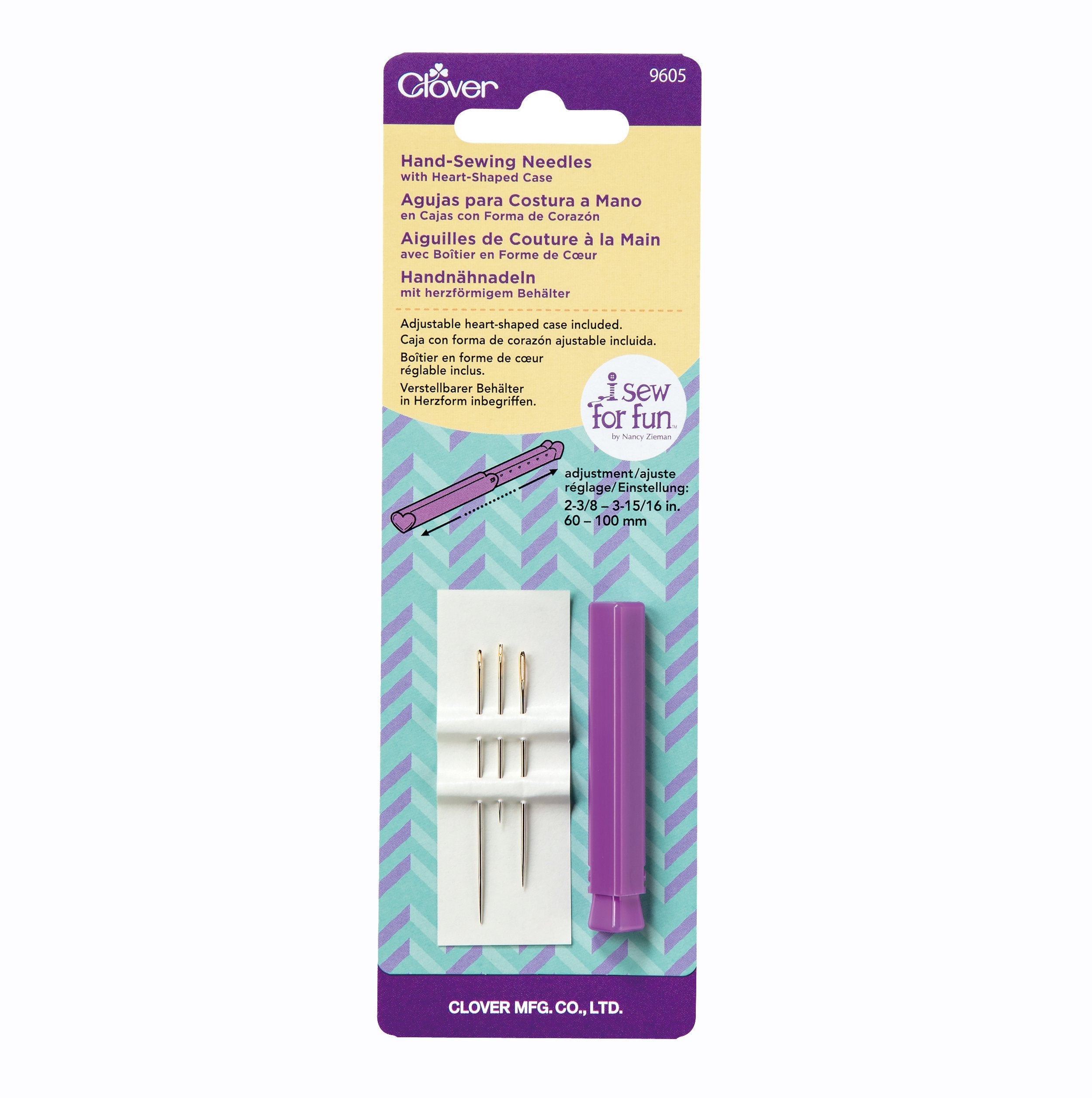 CLV - I Sew for Fun Hand-Sewing Needles with Heart-Shaped Case