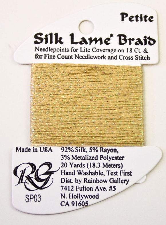 RBGL - Silk Lame Braid - Petite - SP-0003 - Ecru