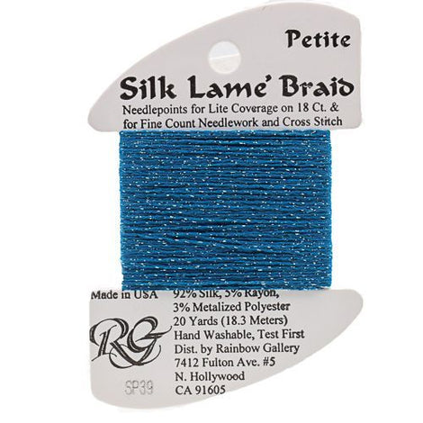 RBGL - Silk Lame Braid - 18 Count - SL-0039 - Lagoon