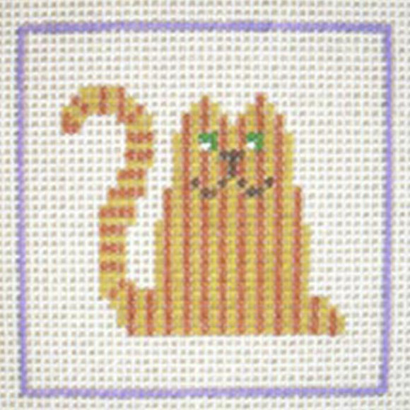 CN - DeElda - Striped Cat - Kids Needlepoint Kit