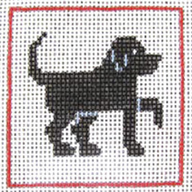 CN - DeElda - Black Lab - Kids Needlepoint Kit