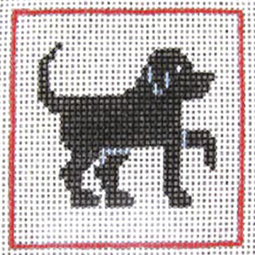 CN - DeElda - Black Lab - Kids Needlepoint Kit