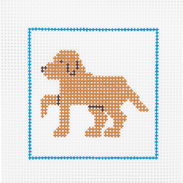 CN - DeElda - Golden/Yellow Lab - Kids Needlepoint Kit