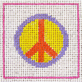 CN - DeElda - Peace Sign - Kids Needlepoint Kit