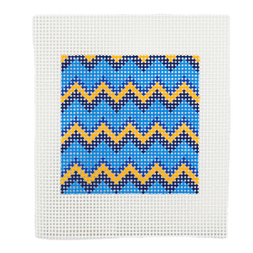 CN - DeElda - Pattern, Blues - Kids Needlepoint Kit