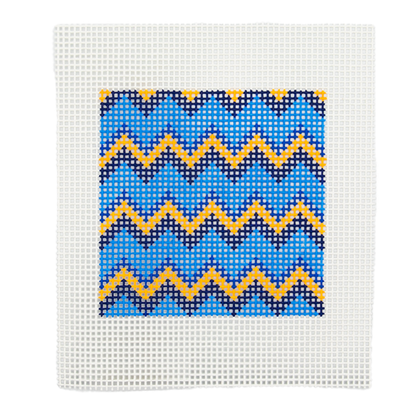 CN - DeElda - Pattern, Blues - Kids Needlepoint Kit