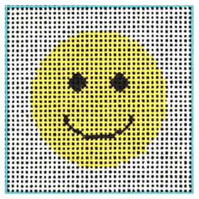 CN - DeElda - Smiley Face - Kids Needlepoint Kit