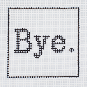 CN - DeElda - Bye. - Kids Needlepoint Kit