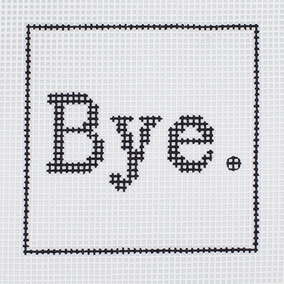 CN - DeElda - Bye. - Kids Needlepoint Kit