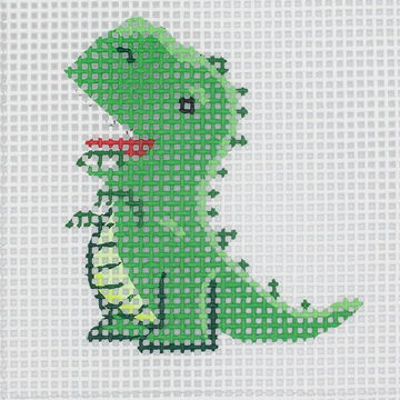 CN - DeElda - T-Rex - Kids Needlepoint - Kids Needlepoint Kit