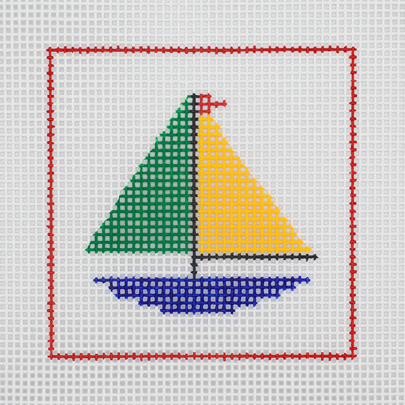 CN - DeElda - Sailboat - Kids Needlepoint Kit