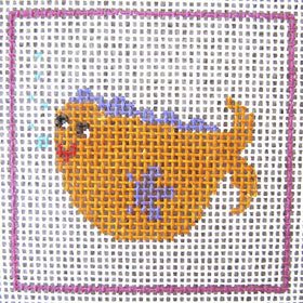 CN - DeElda - Orange Fish - Kids Needlepoint Kit