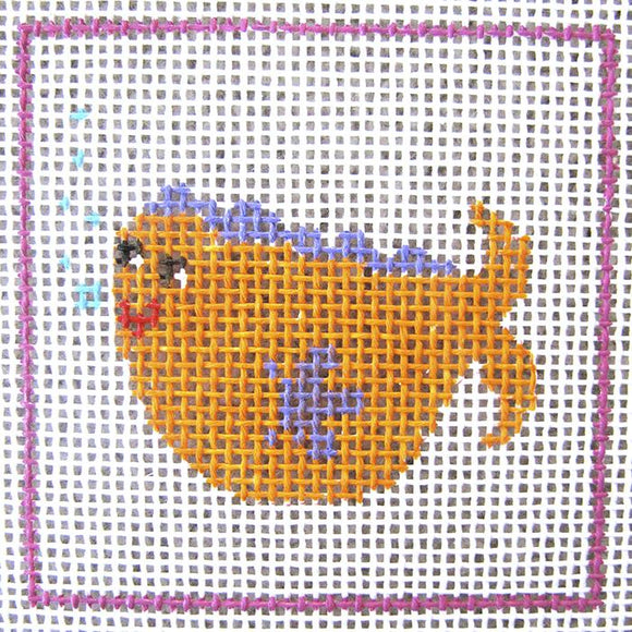 CN - DeElda - Orange Fish - Kids Needlepoint Kit
