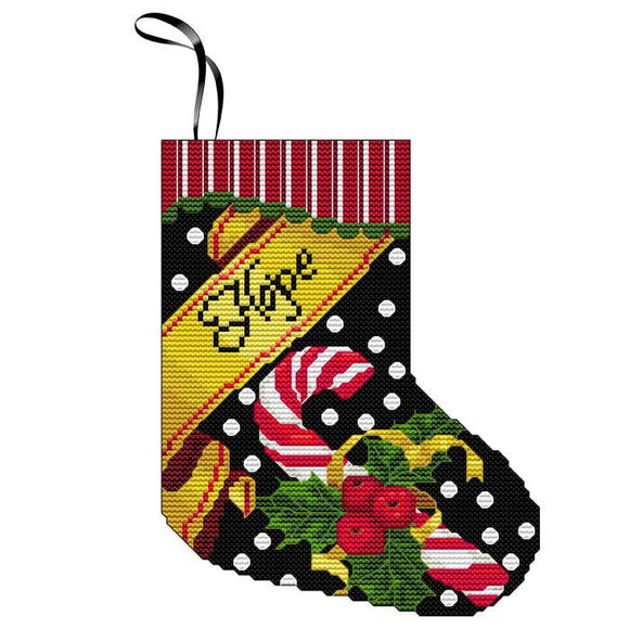 CN - Creative Needle Arts - CNA-0082 - Hope Mini Stocking Ornament - Cross Stitch Kit