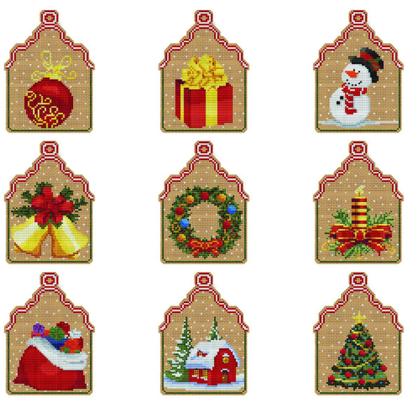 CN - Creative Needle Arts - 9 Christmas Ornaments Kit