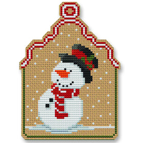 CN - Creative Needle Arts - CNA-0095 - Christmas Snowman Ornament - Cross Stitch Kit