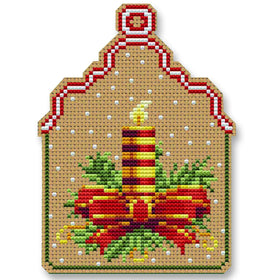 CN - Creative Needle Arts - CNA-0098 - Christmas Candle Ornament - Cross Stitch Kit