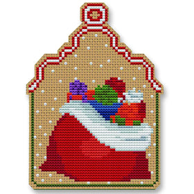 CN - Creative Needle Arts - CNA-0099 - Christmas Sack Ornament - Cross Stitch Kit