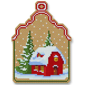 CN - Creative Needle Arts - CNA-0100 - Christmas House Ornament - Cross Stitch Kit