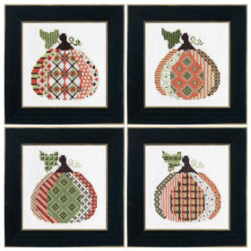 CN - Creative Needle Arts - 4 Patterned Pumpkins